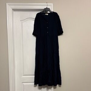Navy Blue tiered dress size large